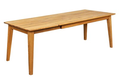Stół 160 x90 + 1 dostawka 60 cm dąb